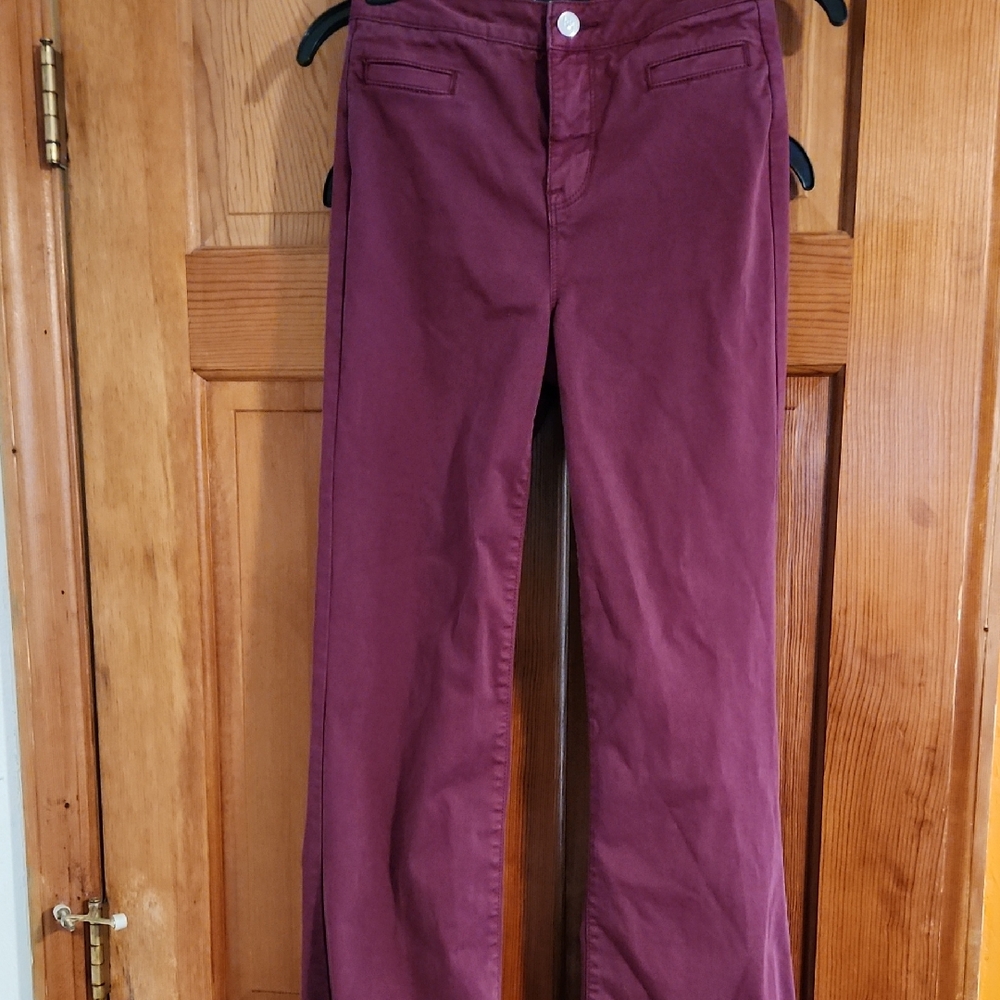 bebe Plum Wide-Leg Pants